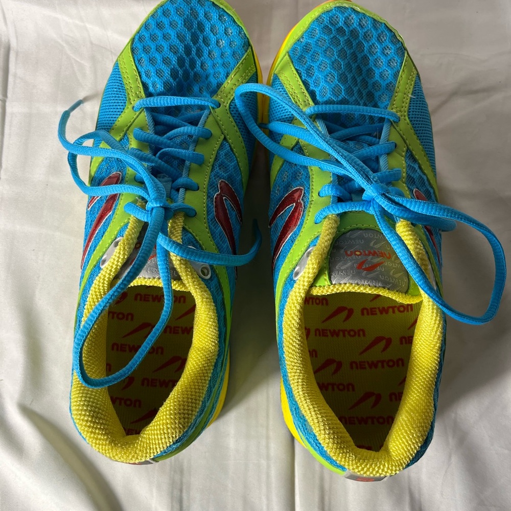 Newton Terra Momentum Running Blue Lime 00212 Women Training Sneakers Size 8.5 - Picture 4 of 10